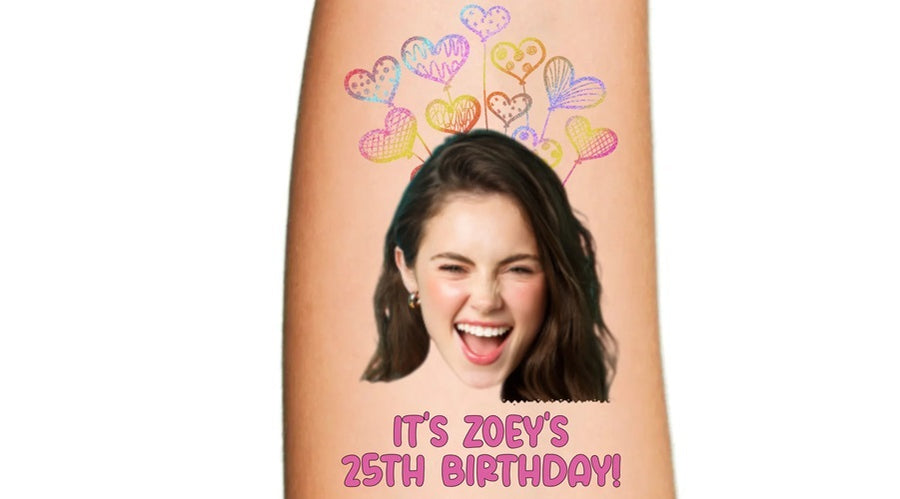 Temporary Tattoos That Match Popular Birthday Party Themes