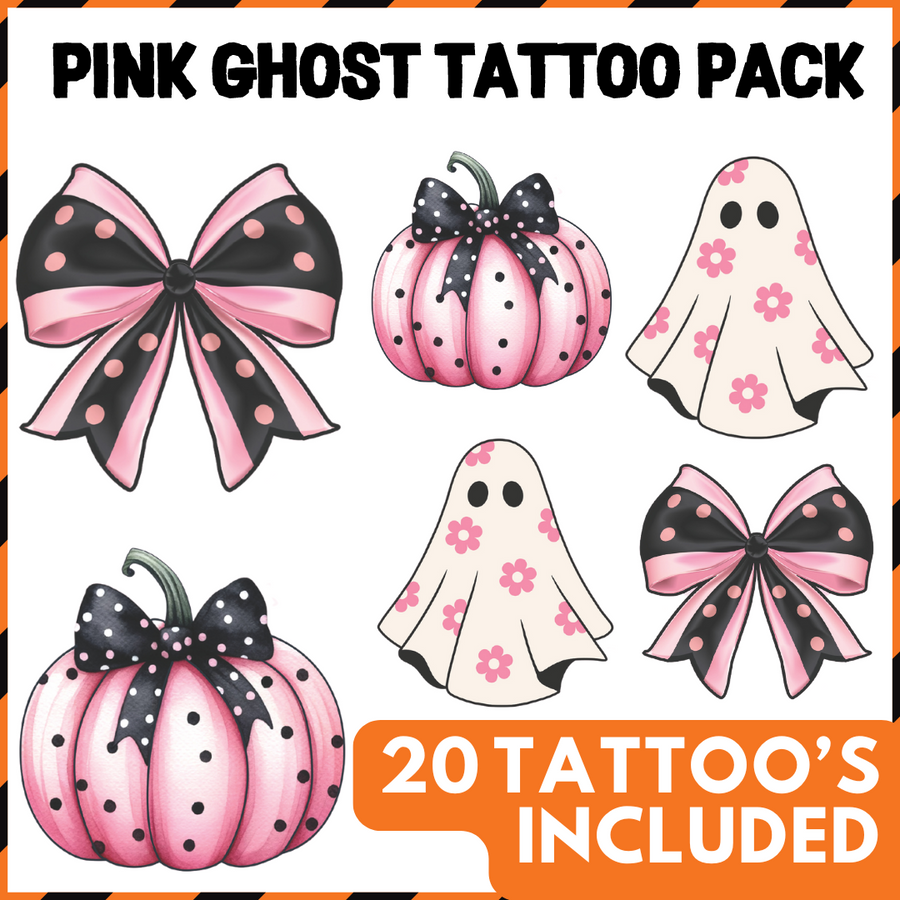 Pink Ghost Tattoo Pack