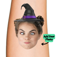 Witches' Hat Temporary Tattoo for Halloween