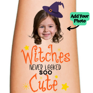 Witches Never Looked So Cute Custome Tattoo for Halloween