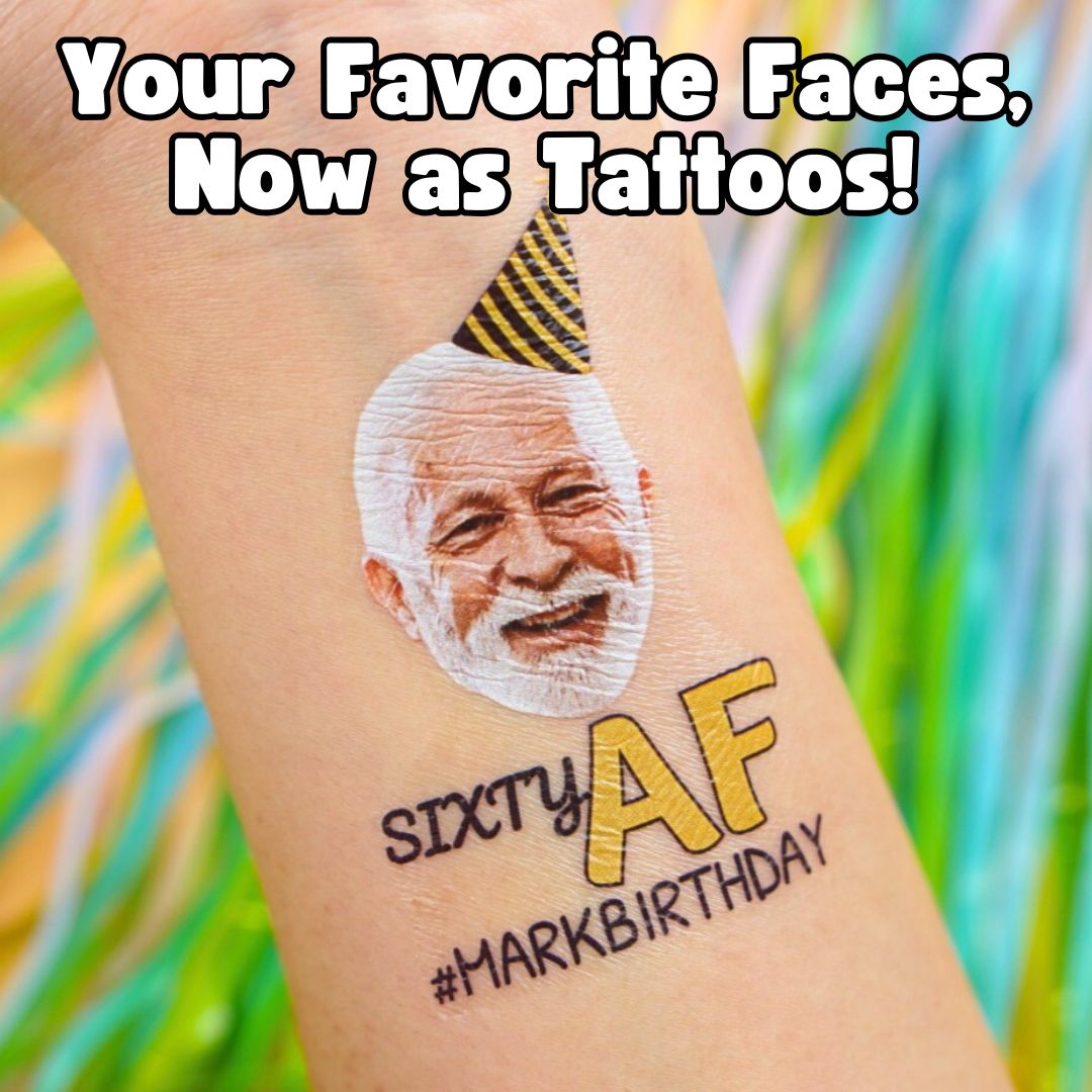 Birthday AF - Temporary Tattoo