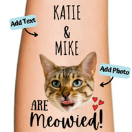My Parents Are Meowied Temporary Tattoo