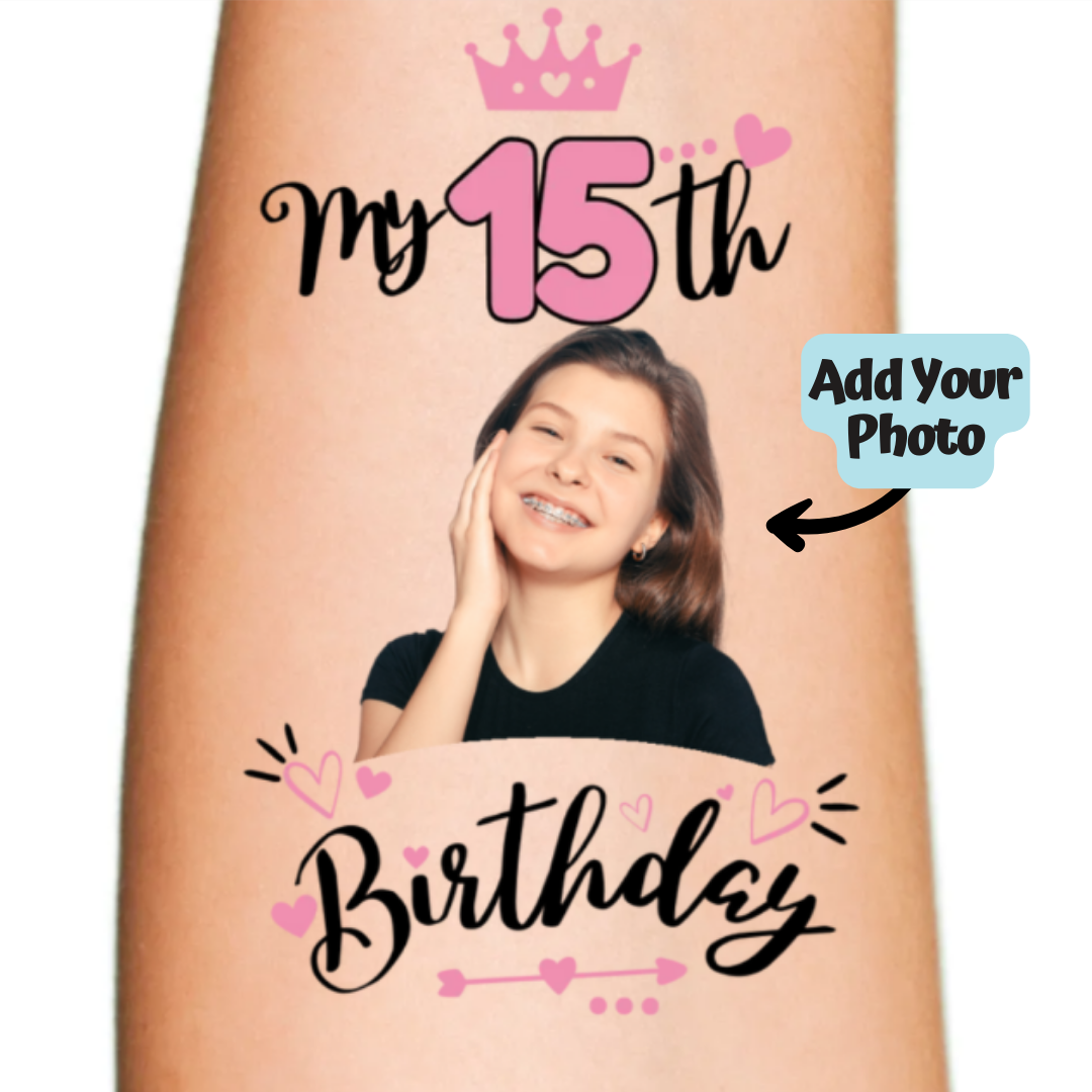 Birthday Tattoos, Custom Temporary Tattoos, Custom Tattoos, Custom Face  Tattoos, Photo Temporary Tattoos, Couple Tattoos, Face Tattoos, 50th - Etsy
